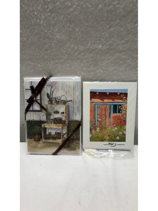 Other - Lot of 2 Handmade Watercolor Greeting Cards Shirley Lynn & Kreations by Kj E-4